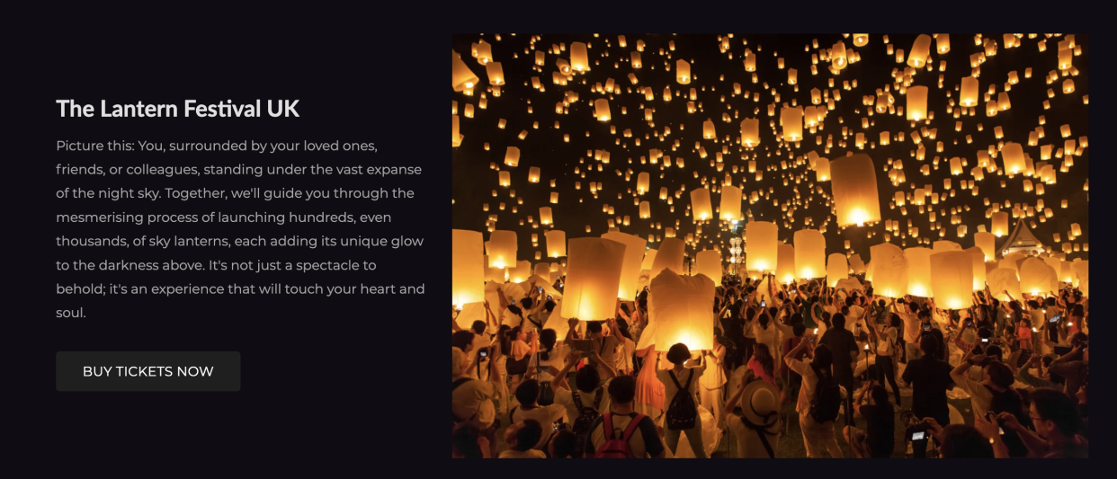 An image used by the Lantern Festival UK is from Shutterstock