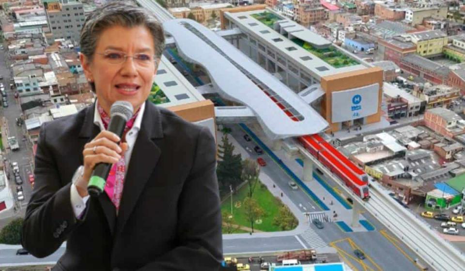 Claudia López confirmó que se vienen las obras del viaducto del metro de Bogotá. Fotos: MinTransporte y Empresa Metro de Bogotá