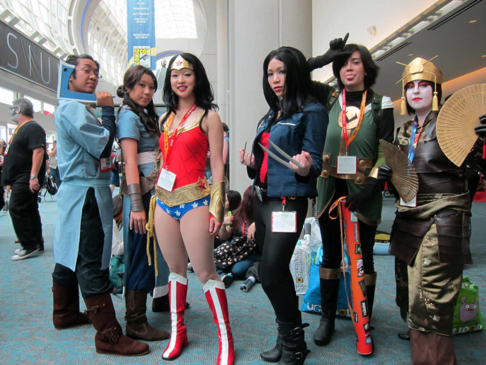 This group of super-friends is ready for Comic-Con - San Diego Comic-Con 2012