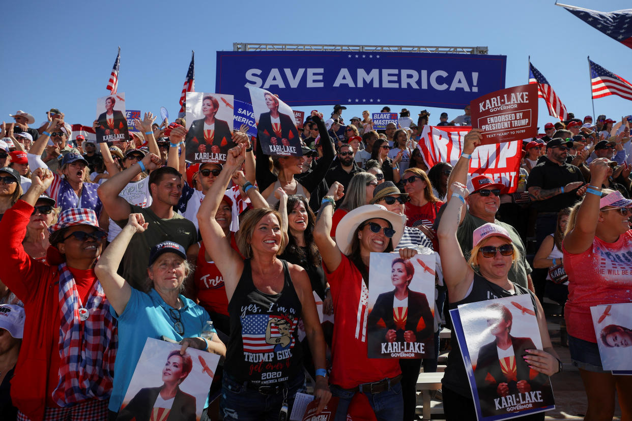 Supporters of Kari Lake