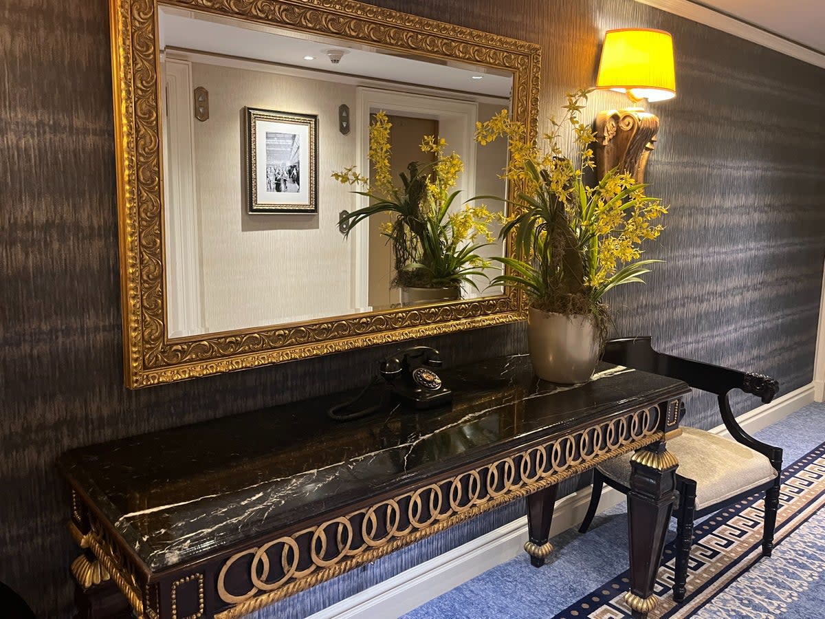 Opulent interior details are seen throughout the five-star hotel (Helen Wilson-Beevers)