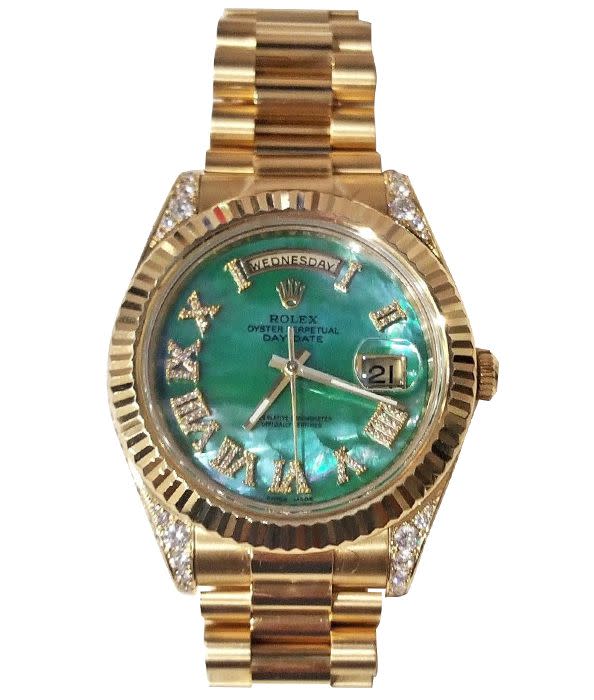 President Day-Date 18K Gold-and-Diamond Watch