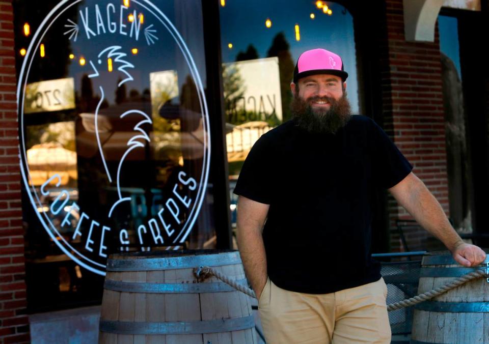 Kagen Cox opened the second location for Kagen’s Coffee and Crepes in downtown Kennewick in November.