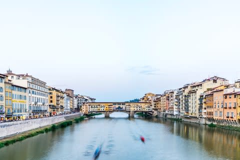 Join the rowers on the Arno - Credit: GETTY