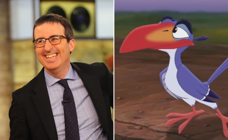 Oliver... is signed up to play Zazu in the live-action remake of The Lion King - Credit: HBO/Disney