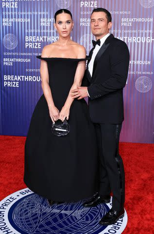 <p>Anna Webber/Variety via Getty</p> Katy Perry and Orlando Bloom attend the tenth Breakthrough Prize ceremony held on April 13, 2024 in Los Angeles, California.