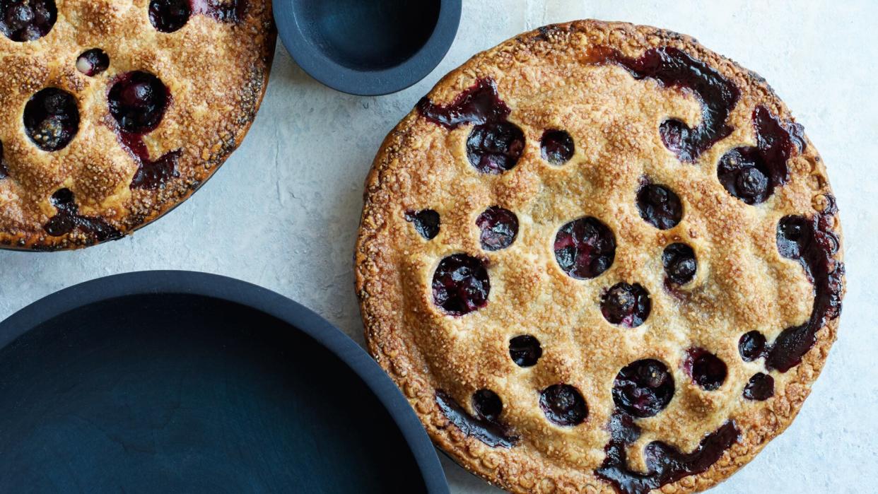 Blueberry Pie with Rye Crust