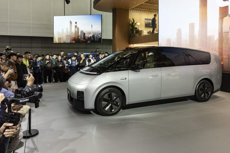 Li Auto Inc. Mega MPV on display at the Guangzhou Auto Show in Guangzhou, China, on Friday, Nov. 17, 2023. China is the world's largest electric vehicle market. Photographer: Qilai Shen/Bloomberg via Getty Images