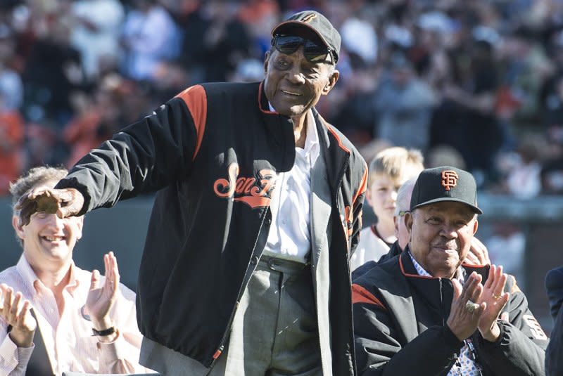 San Francisco Giants great Willie Mays died last month from heart failure. File Photo by Terry Schmitt/UPI