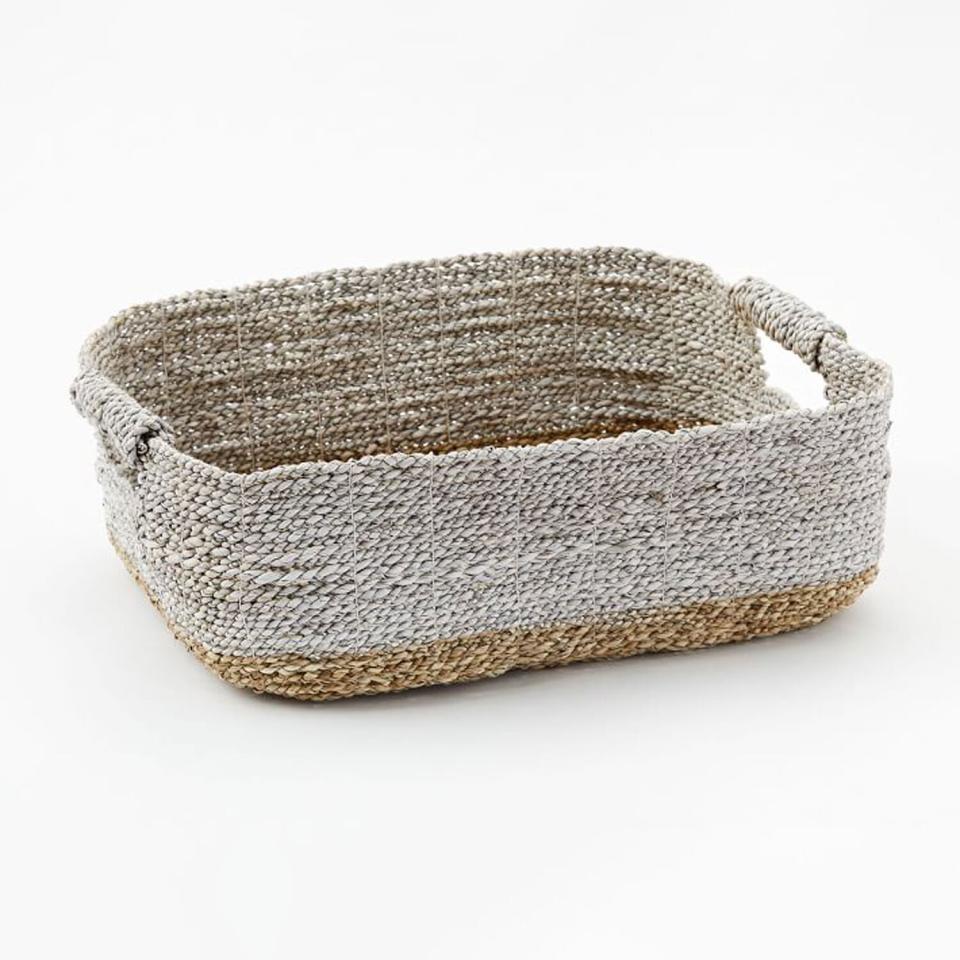 West Elm Two-Tone Woven Baskets