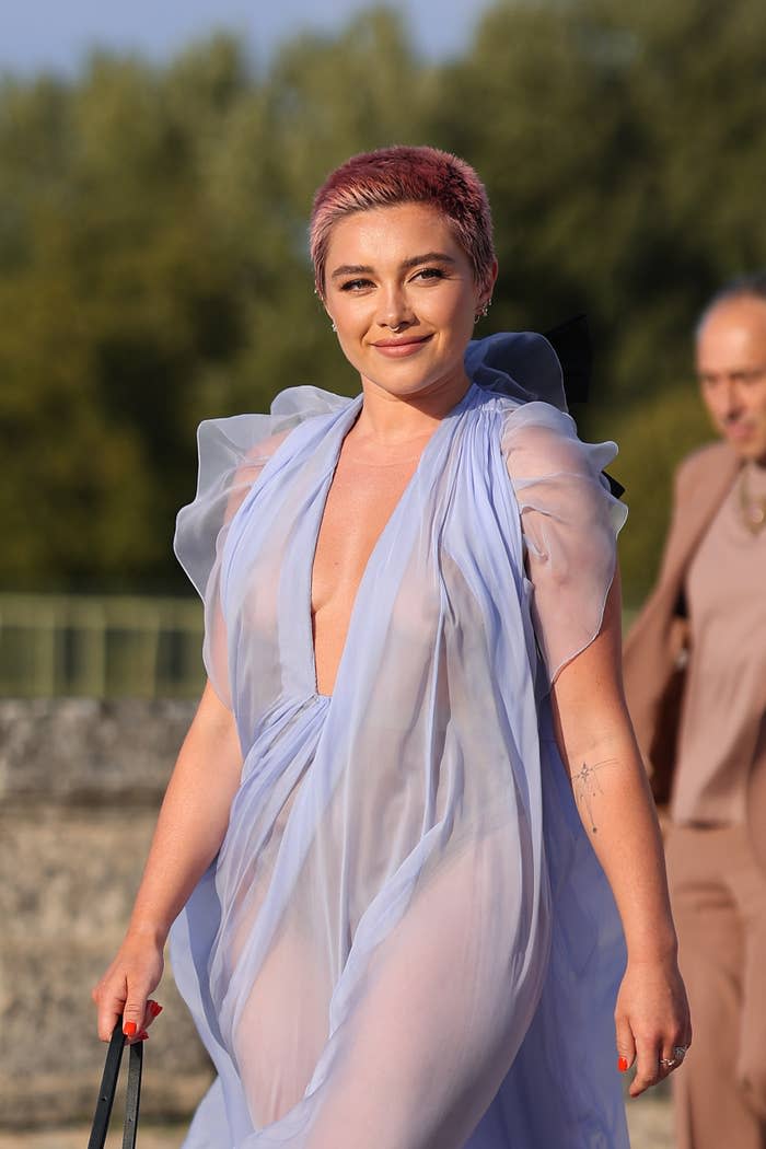 Closeup of Florence Pugh