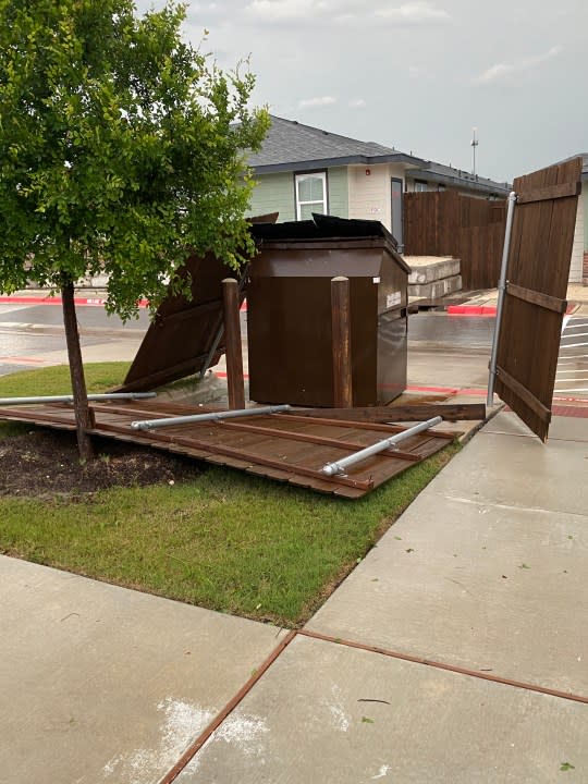 Storm damage in Temple (Courtesy Karen Rankin)