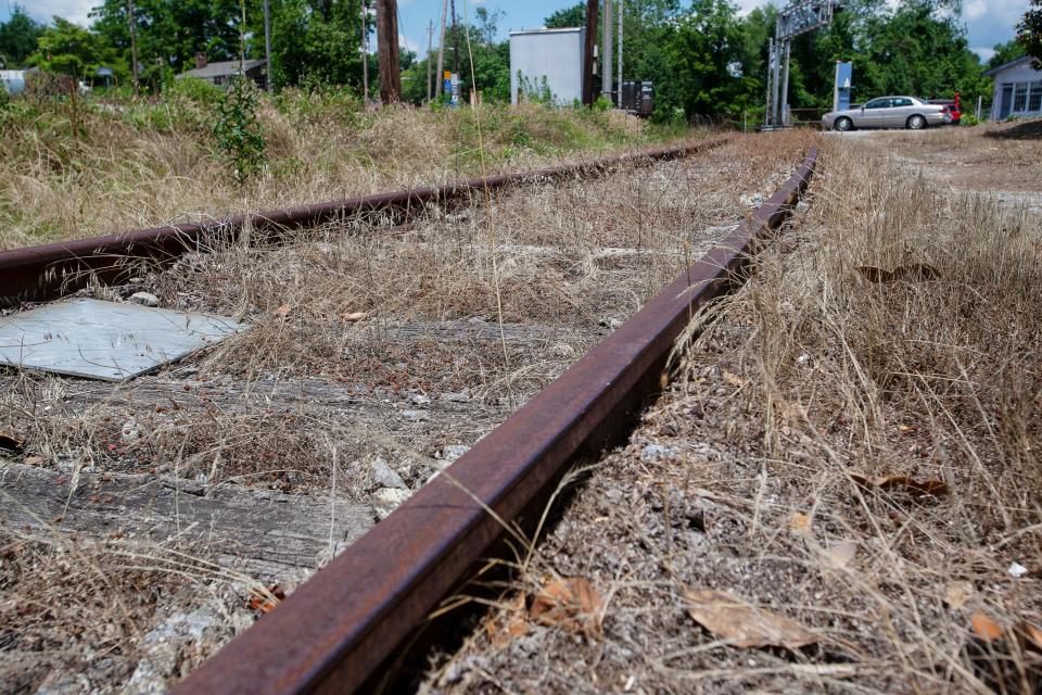 Scenes of the future Ecusta Trail in Hendersonville.