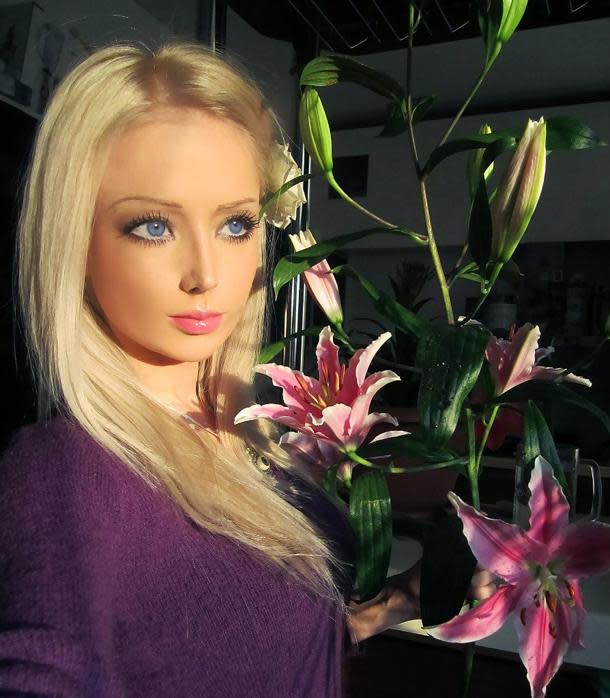 Valeria Lukyanova has been called the real-life Barbie. (Photo from VK)