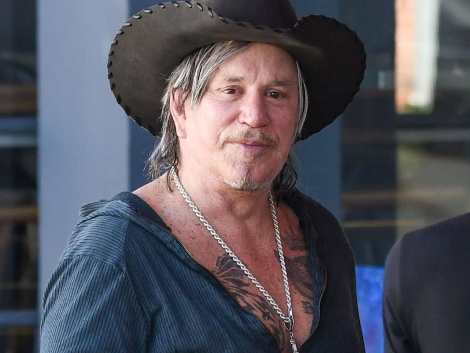 mickey rourke in august 2019