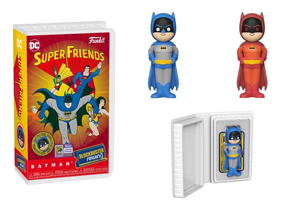 The Super Friends Batman Funko Rewind set for SDCC 2023.