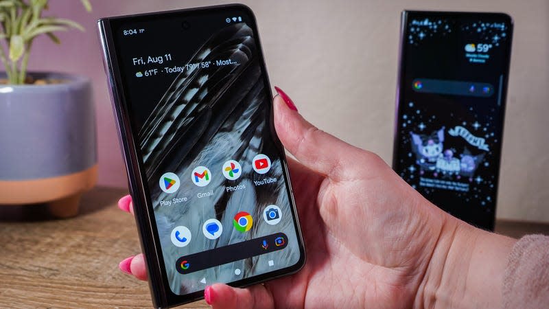 A photo of the Z Fold 5 and Pixel Fold