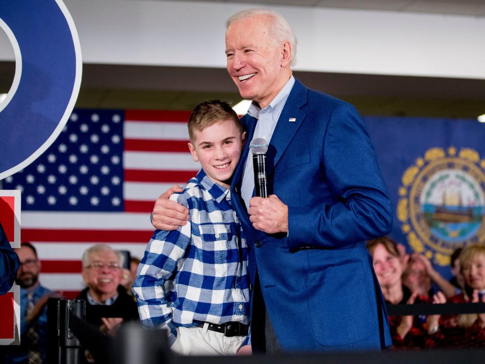 Brayden Harrington and Joe Biden