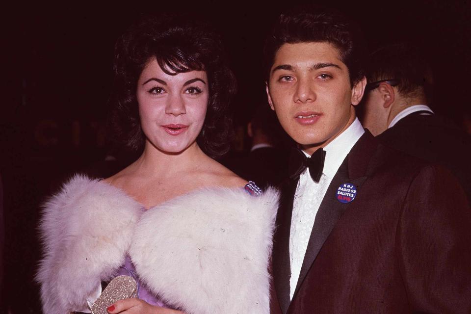 <p>Hulton Archive/Getty</p> Annette Funicello and Paul Anka circa 1962