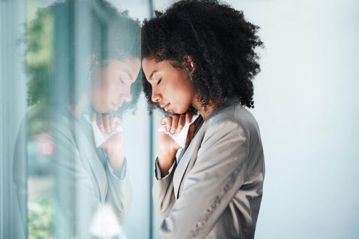 Crying can be good for your mental health as it promotes a feeling of calm. (Getty Images)