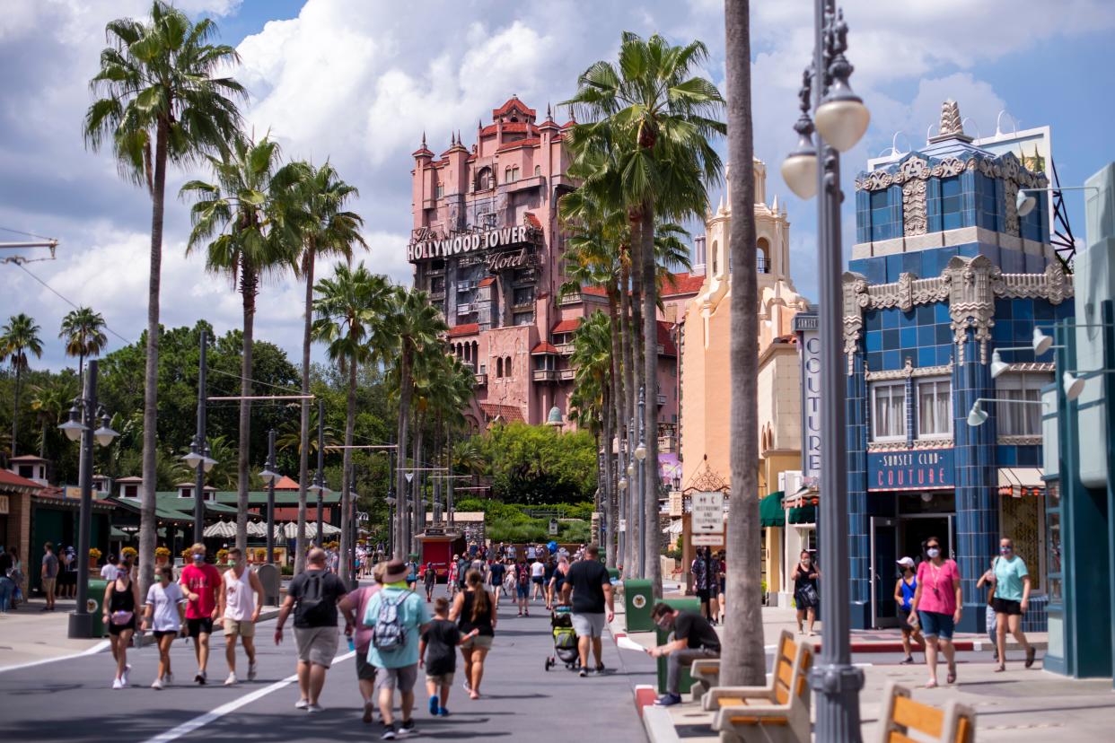 The Twilight Zone Tower of Terror, seen on Aug. 7, 2020, has remained one of the most popular attractions at Disney's Hollywood Studios since its opening.