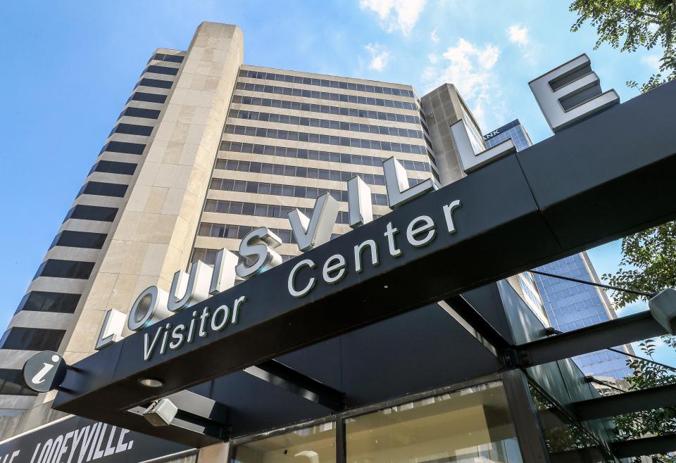 The Louisville Visitor Center at Fourth and Market Streets on Tuesday, July 14, 2020.