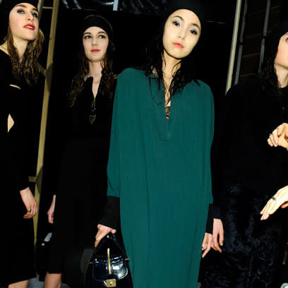 Sonia Rykiel: Backstage: A/W12: Bottle Green: Fashion Trend