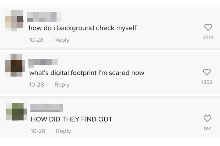 how do I background check myself what's digital footprint I'm scared how did they find out