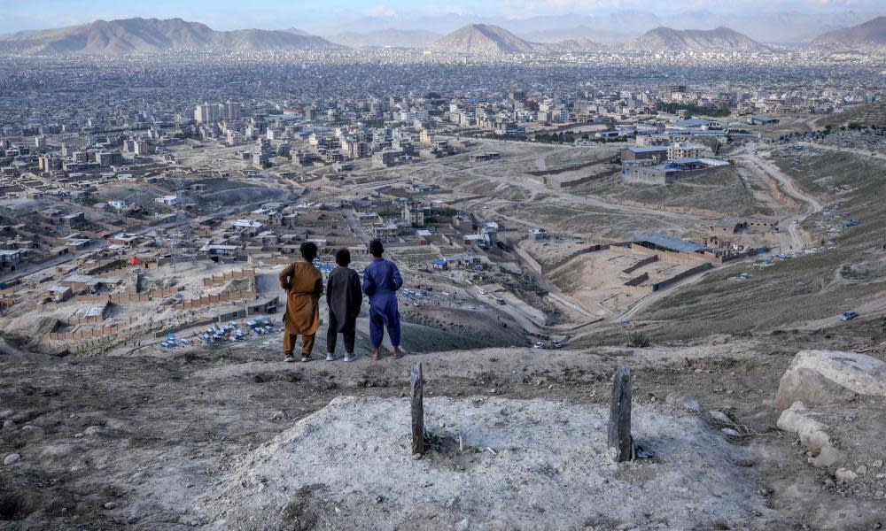 <span>Photograph: Hedayatullah Amid/EPA</span>