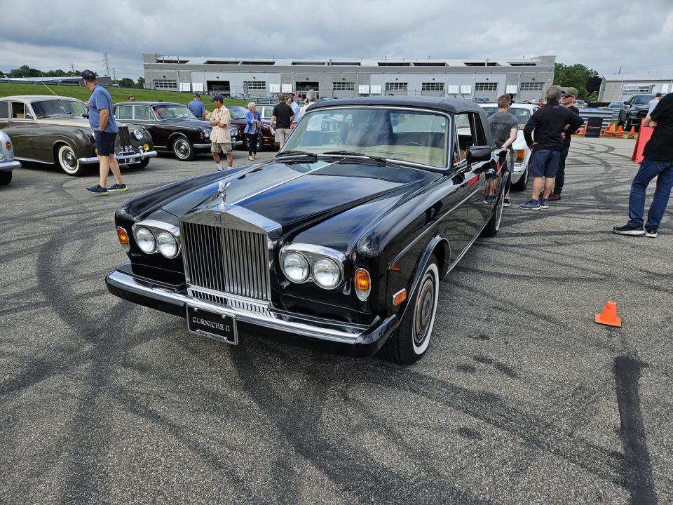 1986 rollsroyce corniche ii at m1 concourse vintage cars and coffee 2024