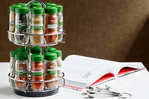 McCormick Gourmet Chrome 16-Piece Organic Spice Rack