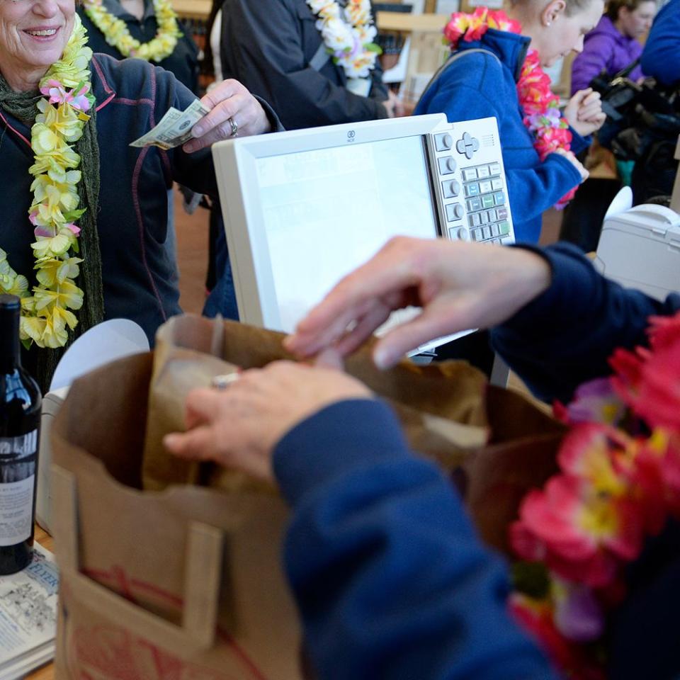 They don't use a PA system like other stores do