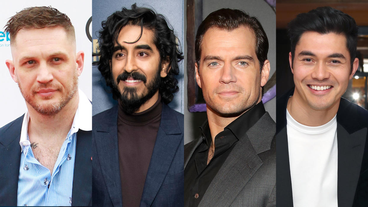 Tom Hardy, Dev Patel, Henry Cavill and Henry Golding could be in the frame to play James Bond. (Credit: Dave Benett/Charles Sykes/Invision/AP/Andreas Rentz/Jerritt Clark/Getty)