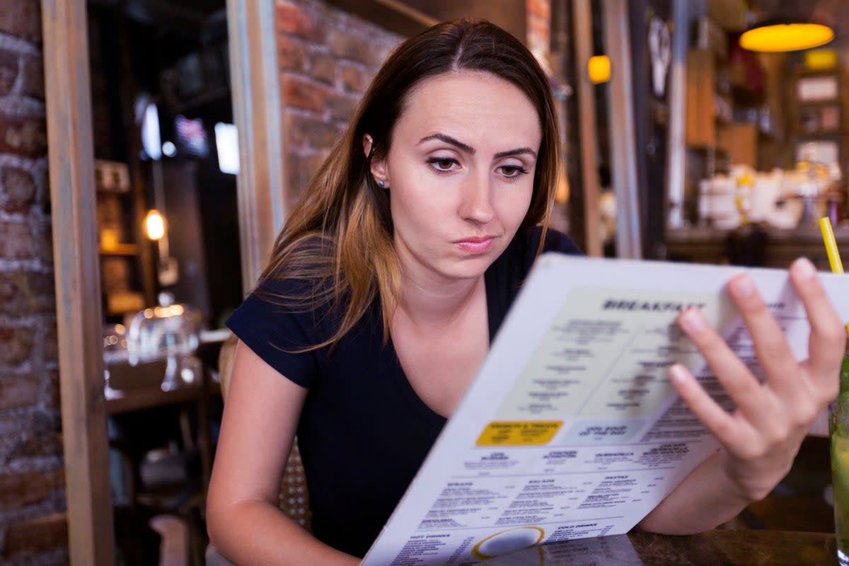 ‘Going to a restaurant should be a relatively easy endeavour, an experience free of stress and embarrassment. But recent menu trends might be off-putting to the customer’  (iStock)