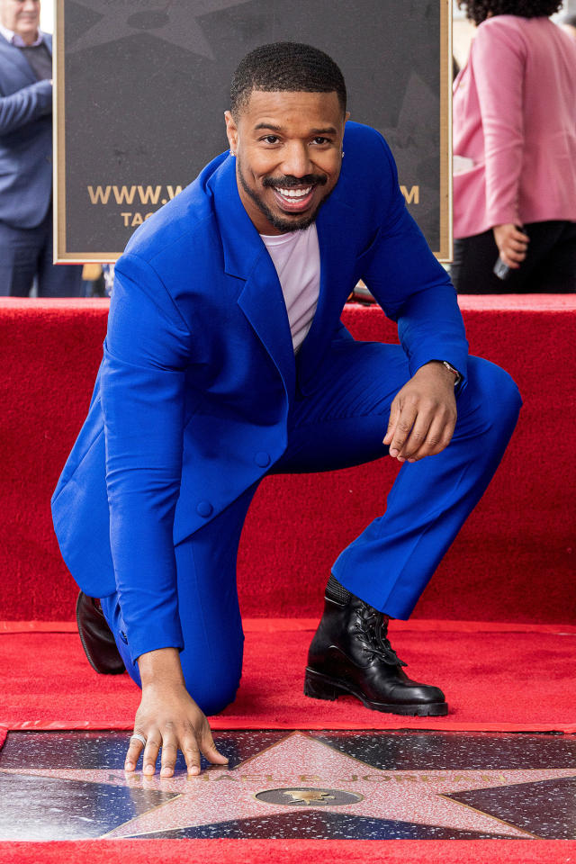 New York, NY - May 6, 2019: Michael B. Jordan wearing suit by