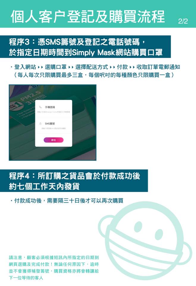 【Simply Mask】開放登記抽籤購買口罩（25/05-27/05）