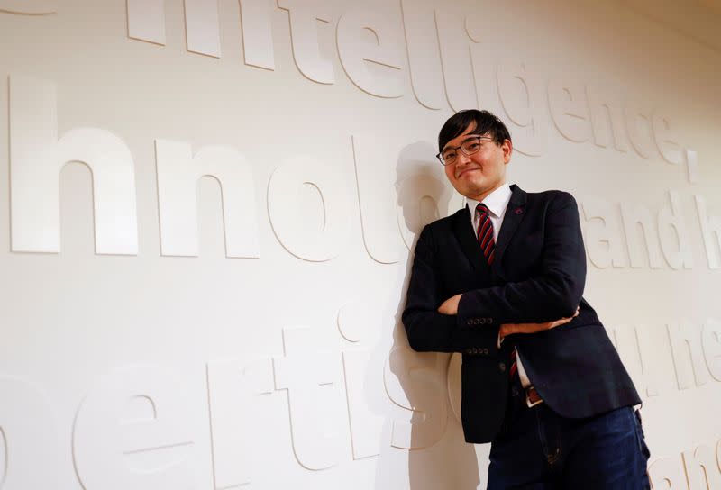 Toshiya Imura, a comedian-turned-investor, poses for a photograph during an interview with Reuters in Tokyo