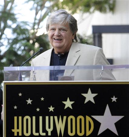 Musician Phil Everly speaks during a ceremony on the Hollywood Walk of Fame in Hollywood in this September 7, 2011 file photo. REUTERS/Phil McCarten/Files