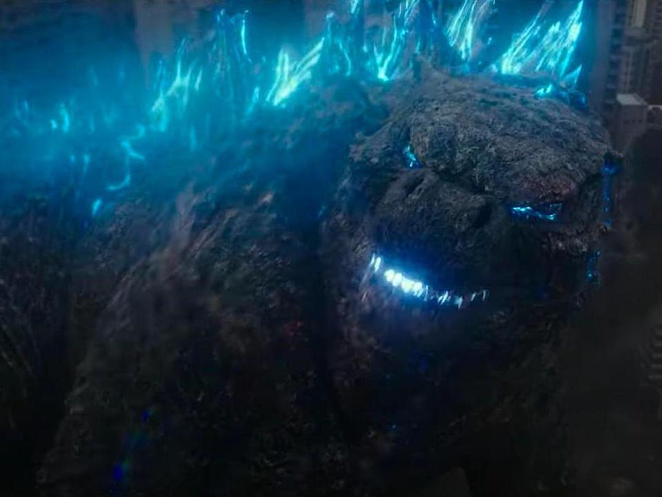 Godzilla charging up his Atomic Breath in "Godzilla vs. Kong."