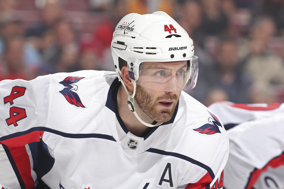 Washington Capitals defenseman Brooks Orpik says a part of his pinky “kinda fell off” during the Stanley Cup finals. (AP Photo)