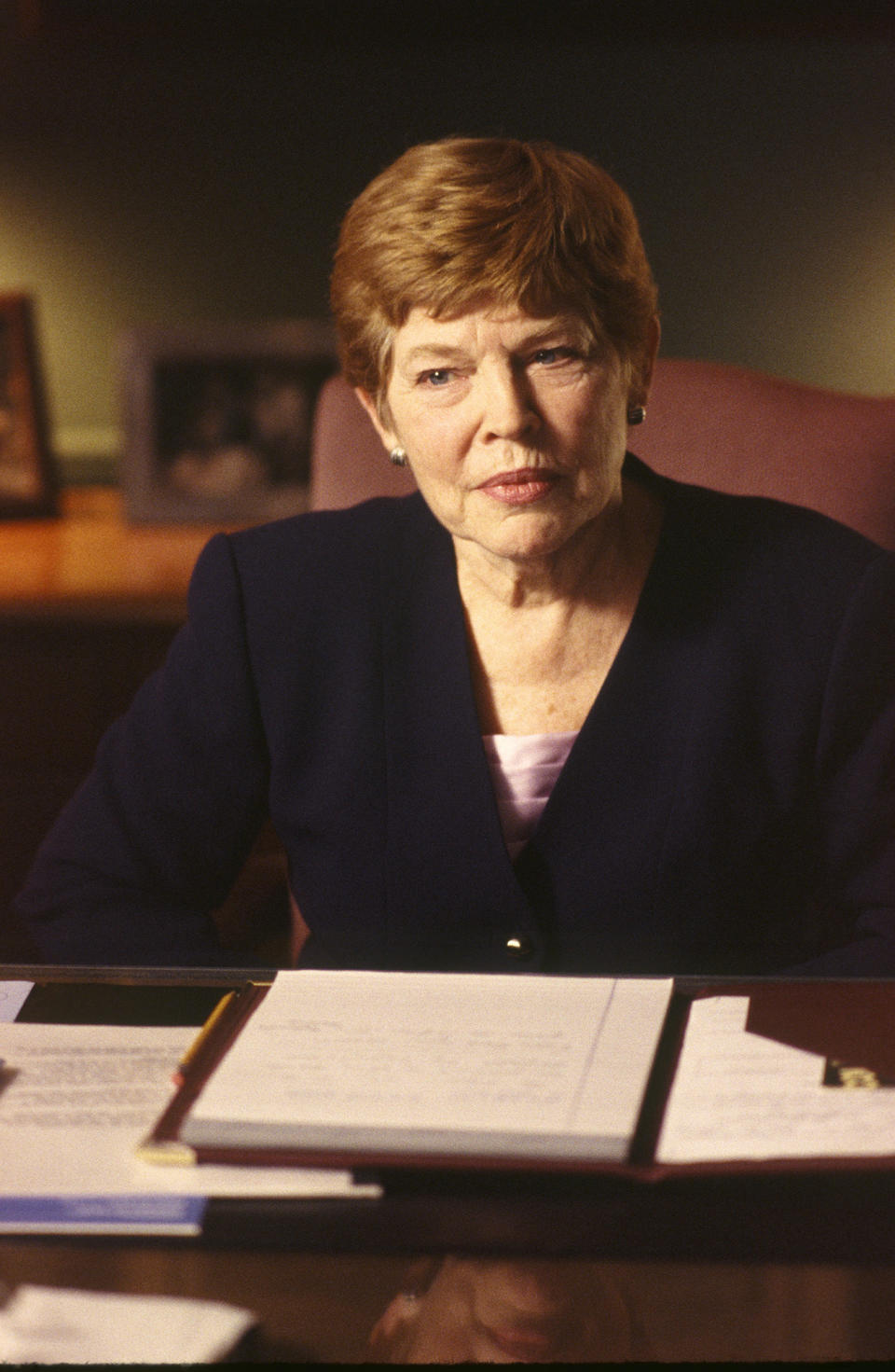 <p>Anne Jackson was a celebrated stage actress, where she often costarred with her husband, Eli Wallach. She died on April 12 at age 90. — (Pictured) Anne Jackson as Judge Jane Simons on ‘Law & Order’ in 1997. (Jessica Burstein/NBC/NBCU Photo Bank via Getty Images) </p>