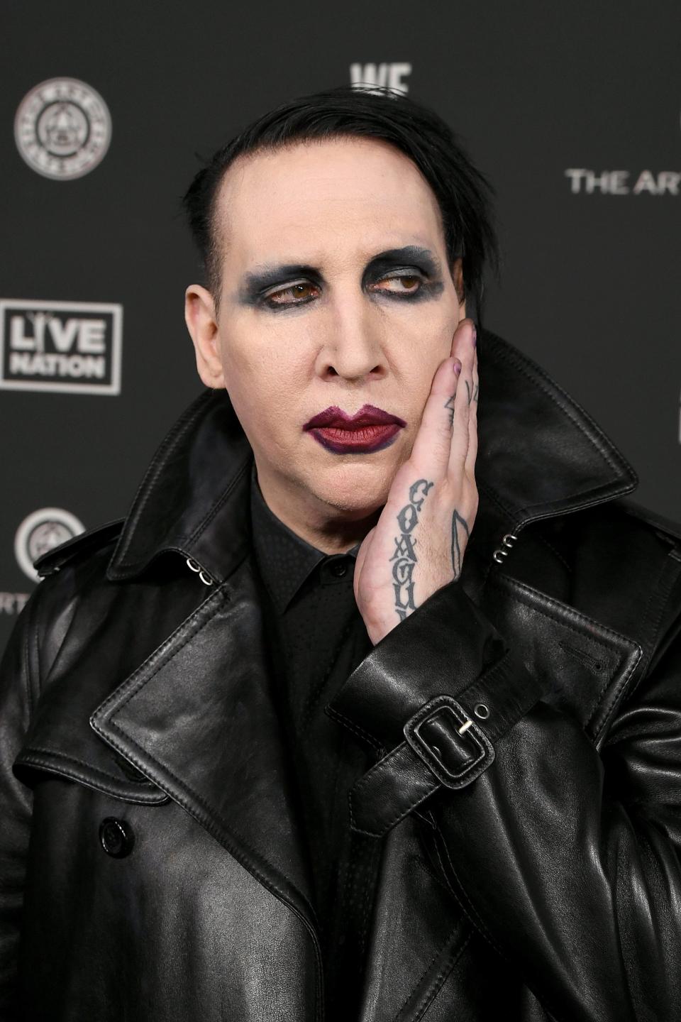 Marilyn Manson attends the Art of Elysium's 13th annual Celebration - Heaven at Hollywood Palladium on Jan. 4, 2020, in Los Angeles.