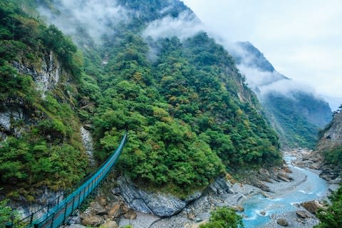 Taroko Gorge is popular with walkers - Credit: Getty