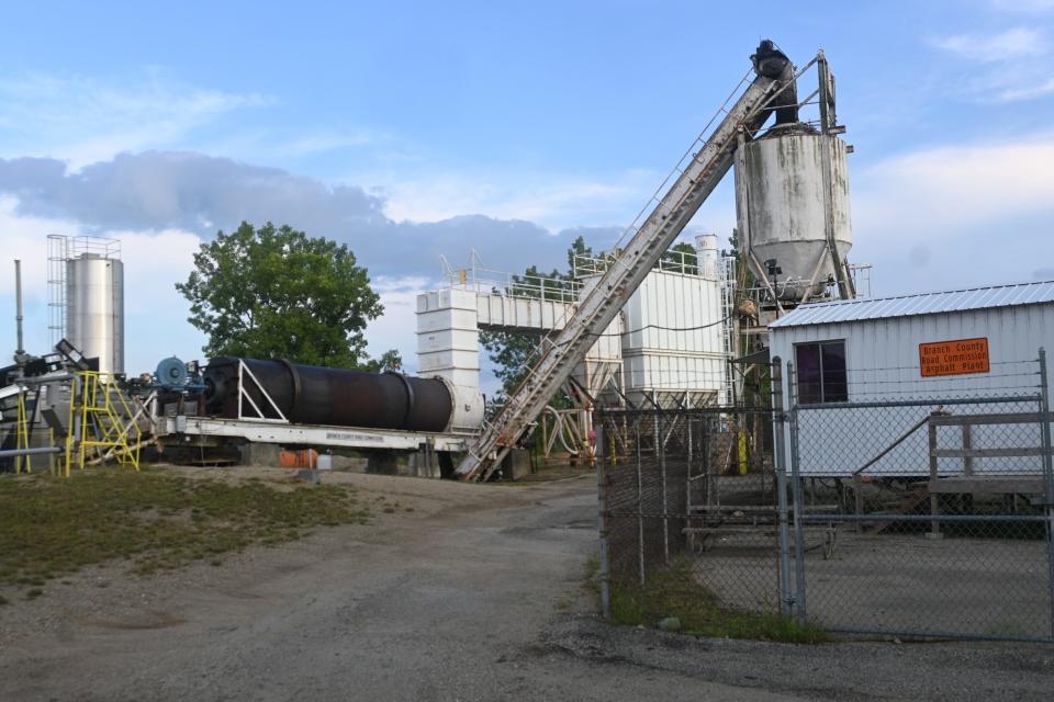 Repair work on the Branch County Road Commission asphalt plant will be completed this week.