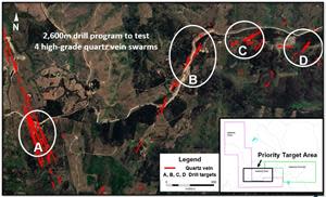 Location of Priority Drill Target Areas