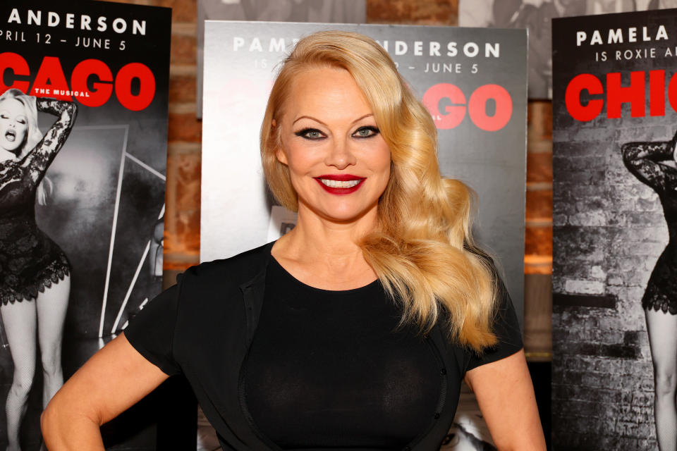 Actress Pamela Anderson is learning to be comfortable on her own. (Photo: Dia Dipasupil/Getty Images)