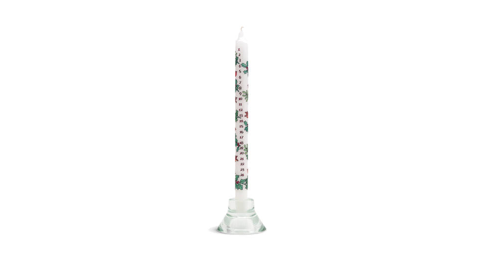 Holly Advent Dinner Candle