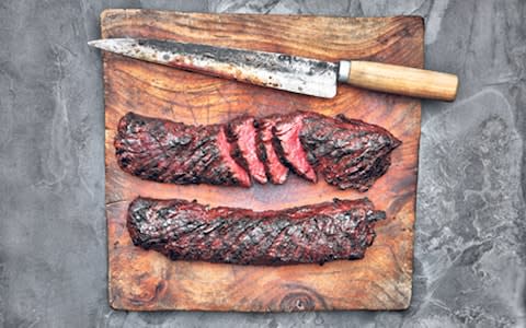 Korean grilled hanger steak