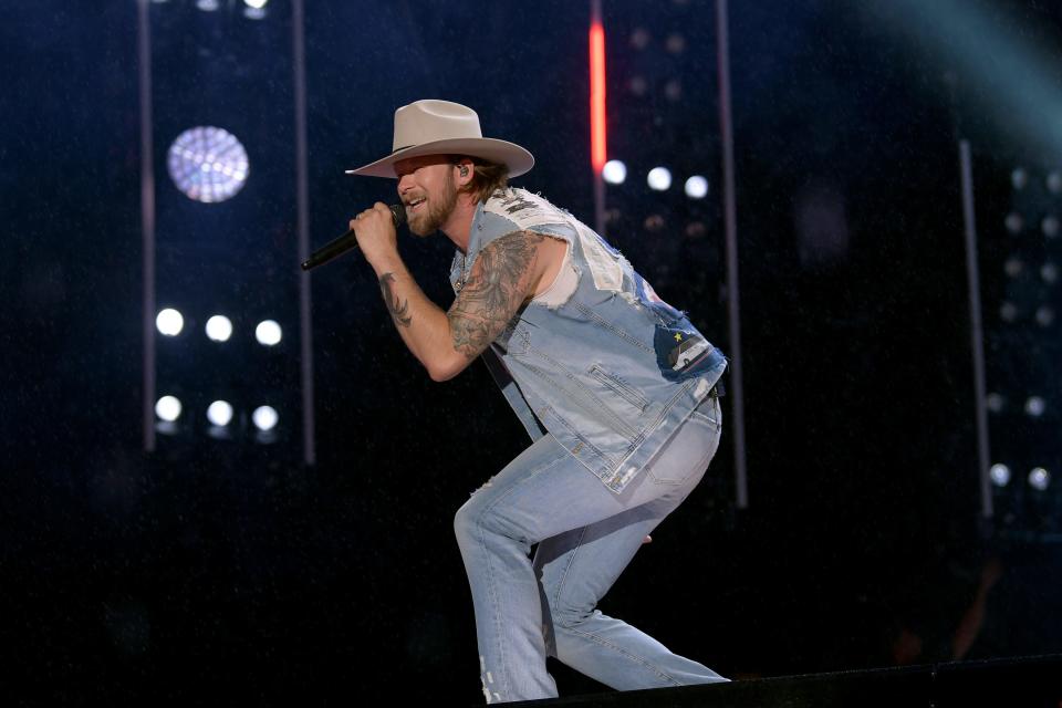 Brian Kelley of Florida Georgia Line performs at the 2019 CMA Music Festival in Nashville, Tennessee.