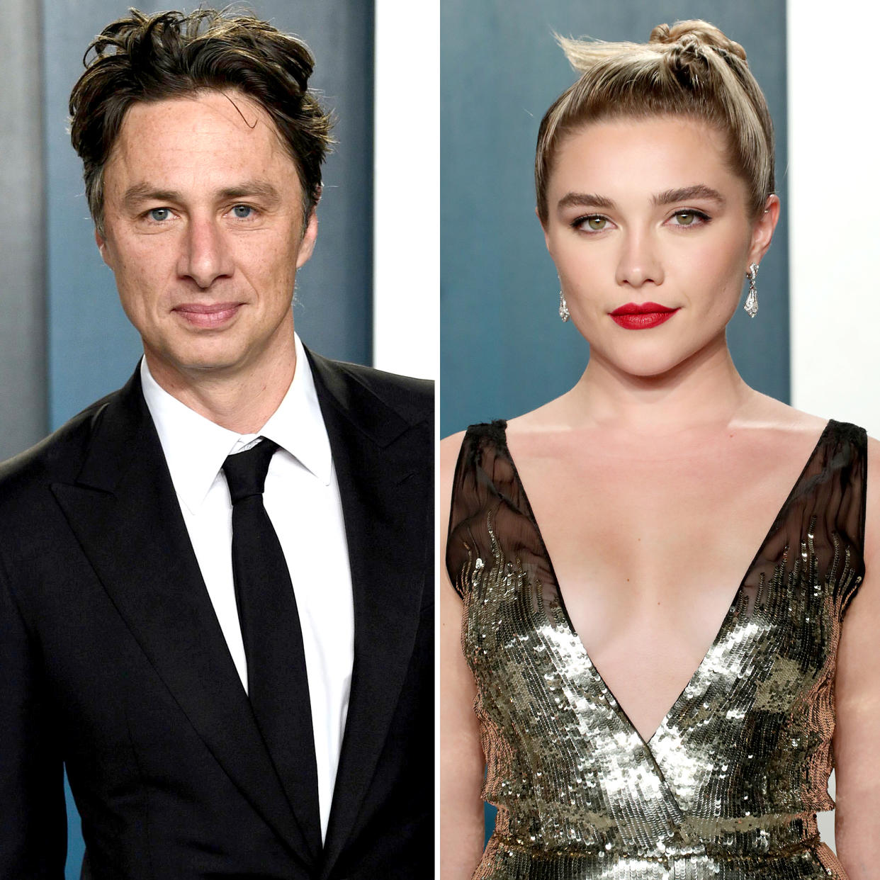 Zach Braff Praises Florence Pugh’s Defense of Their Relationship